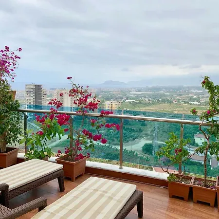 Beautiful Penthouse With A Huge Balcony With Plants
